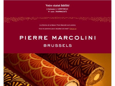 Les Bûches de la Maison Pierre Marcolini sont arrivées 🎄