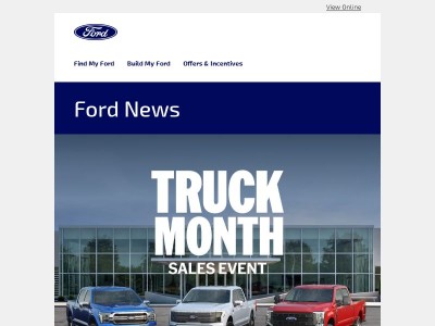 Hi, {{ firstname }}, your  latest Ford newsletter is here