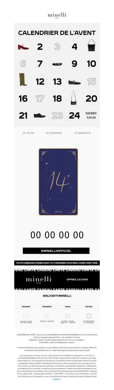 JOUR 14 | CALENDRIER DE L'AVENT MINELLI 🎁