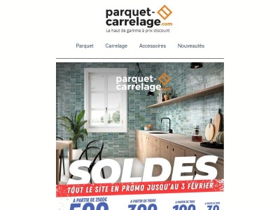 Les soldes continuent : jusqu’à -500€ sur votre panier ! 😍