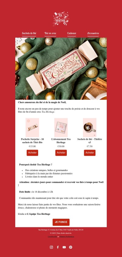 🎄 Des cadeaux uniques à glisser sous le sapin 🎄 Derniers jours pour commander !