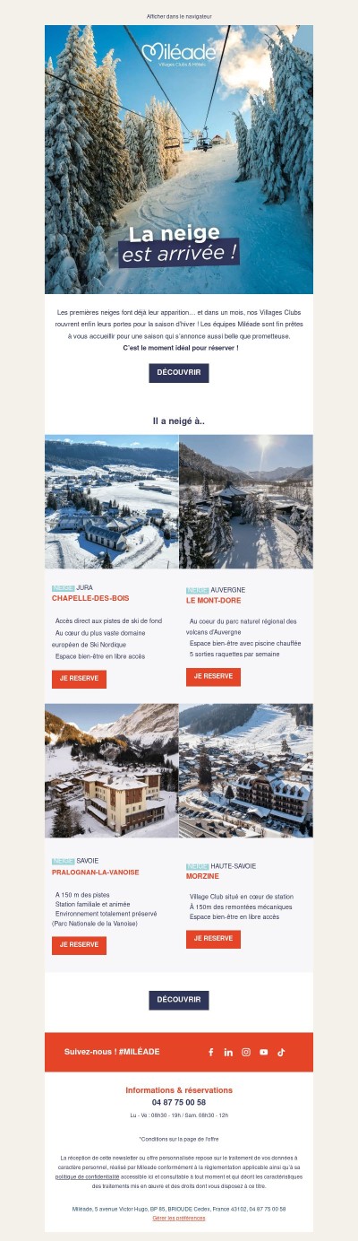 La neige est arrivée ! ❄️