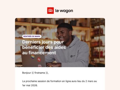 Derniers jours pour bénéficier des aides au financement 💰