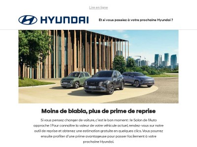 Et si vous passiez à votre prochaine Hyundai ?