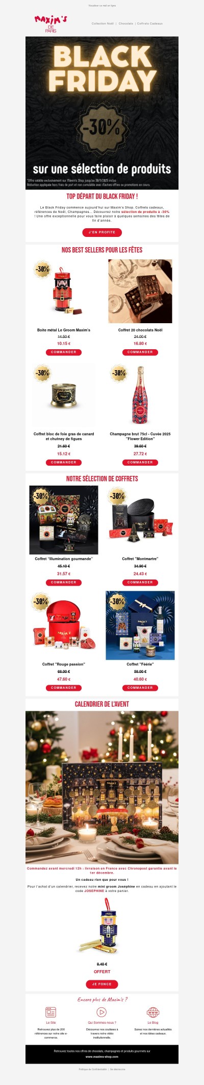 💥 BLACK FRIDAY : -30% sur une sélection de produits !