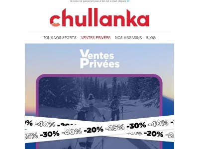 ❄️ Dernière chance : Ventes Privées jusqu’à -40% !