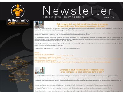 ARTHUIMMO.COM - NEWSLETTER MARS 2026