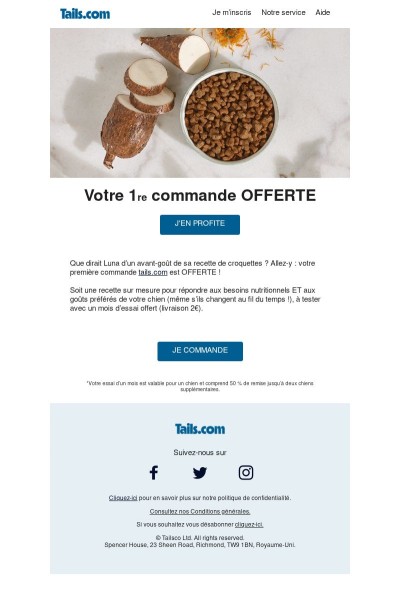 Pour Luna : 1re commande offerte 🎁🐶