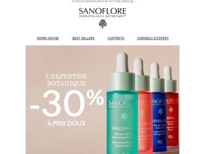 Vos soins botaniques préférés à -30% ! 