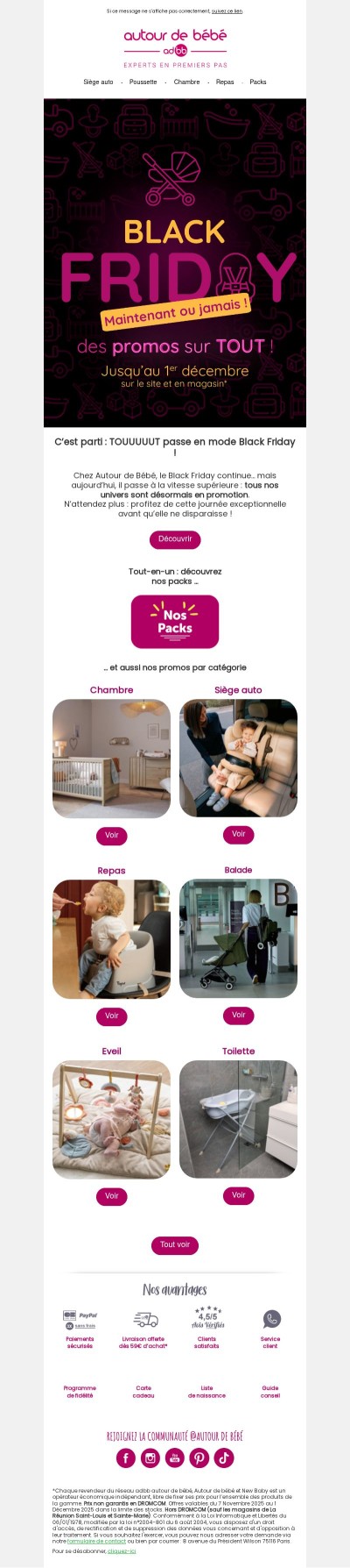 TOUUUUUUUT en promo chez Autour de bébé