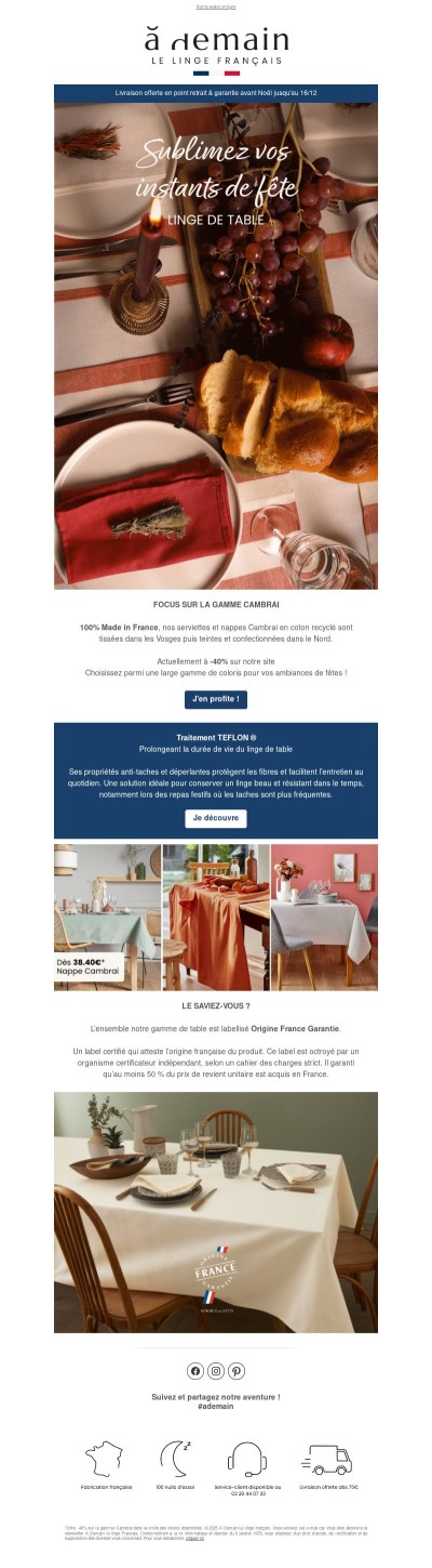 Les fêtes de fin d’année s’invitent à table