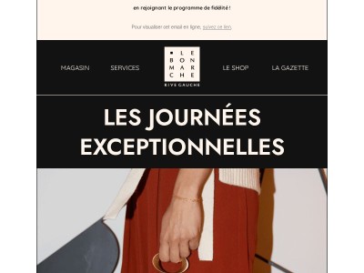 🗝️ Jusqu'à -50% pendant les Journées Exceptionnelles