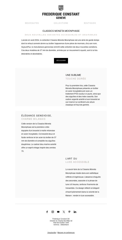 Nouveaux garde-temps : Classics Moneta Moonphase 🌟