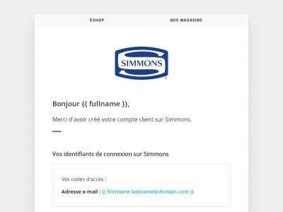 [Simmons] Bienvenue !