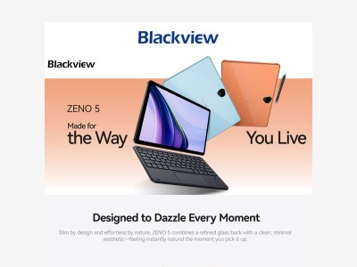 Blackview ZENO 5 11-inch Slim & Lightweight 2-in-1 Tablet w/ Free Stylus Pen