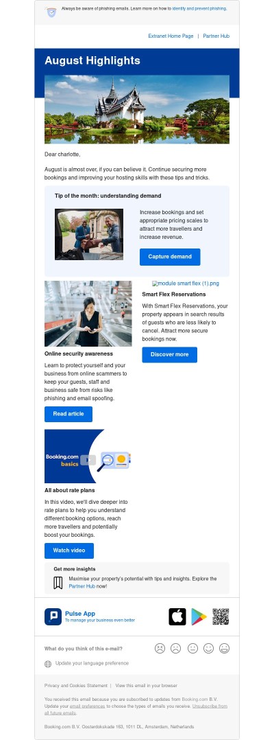 What happened in the Partner Hub in August