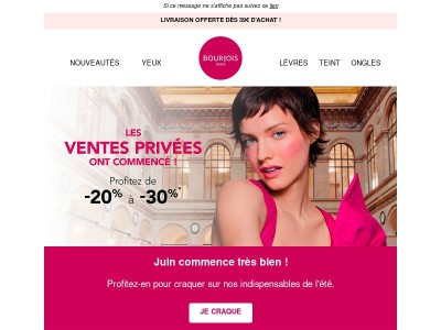Les ventes privées sont là !🌹