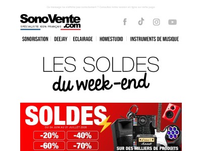 Les soldes du week-end à ne pas manquer !
