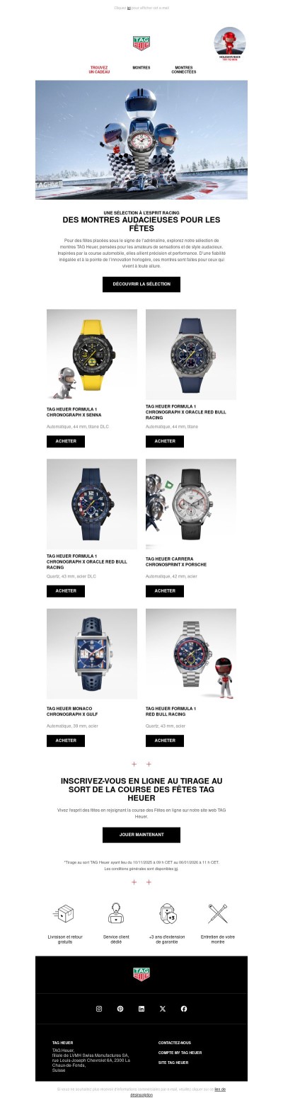 Célébrez l’audace et la performance avec TAG Heuer