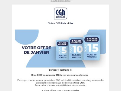 ERRATUM : En janvier, profitez de notre offre ciné ✨