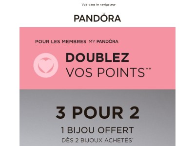 Profitez de notre offre 2+1 et de points doublés 🤩