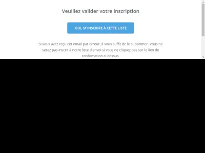 Veuillez confirmer votre adresse mail