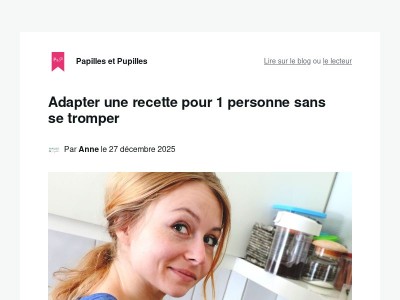 Adapter une recette pour 1 personne sans se tromper
