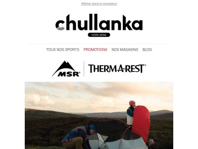 Votre kit bivouac avec MSR et Therm-a-Rest