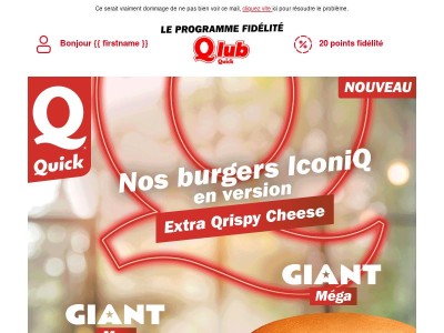 Giant Max et Giant Mega en version Extra Qrispy Cheese !