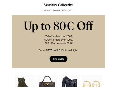  Up to 80€ Off