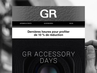 Dernière chance : les « GR Accessory Days » se terminent ce soir