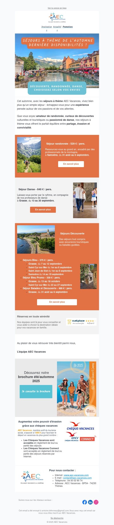 Offrez-vous plus que des vacances : découvrez nos séjours à thème