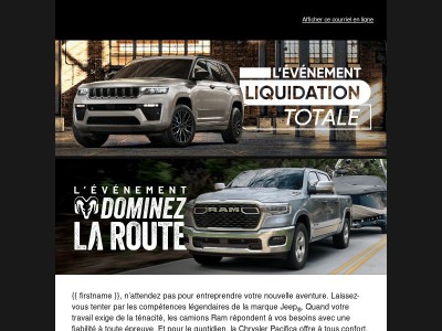 N’oubliez pas : les prix de liquidation sont là