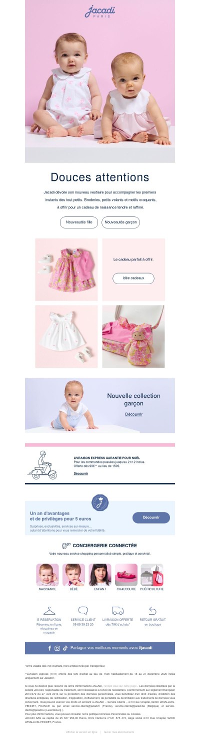 Nouvelle collection tendre et raffinée