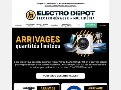 [SOLDES & ARRIVAGES] chez ELECTRO DEPOT !