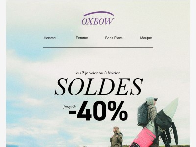 Nos catégories d'hiver en soldes, jusqu'à -40%