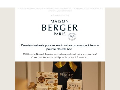 Dernières heures pour recevoir avant le 31 ! 🎉