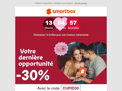 30% de remise ! Célébrez la Saint-Valentin aujourd’hui ❤️