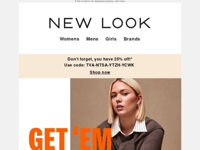 Your exclusive 25% off won't be here forever...