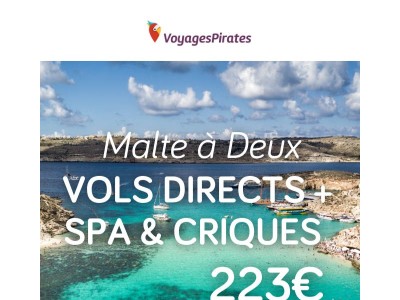 ☀️ Cap-Vert, Marrakech, Mykonos & Malte dès 223€
