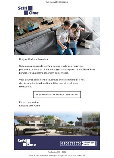 Sefri-Cime - Vos données personnelles