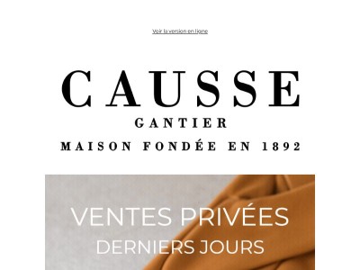 VENTES PRIVÉES