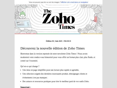 Zoho Times : Découvrez la nouvelle édition de Zoho Times   