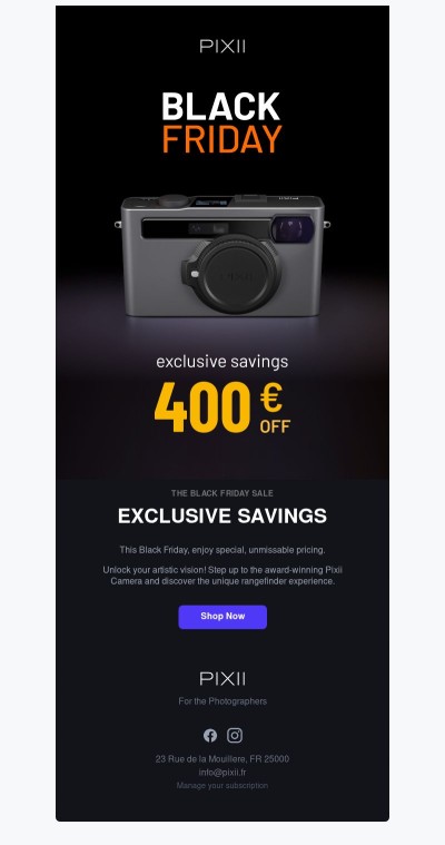 Pixii Camera Black Friday Sale