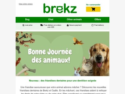 Nouveau : friandises dentaires pour chiens et chats avec 15 % de réduction