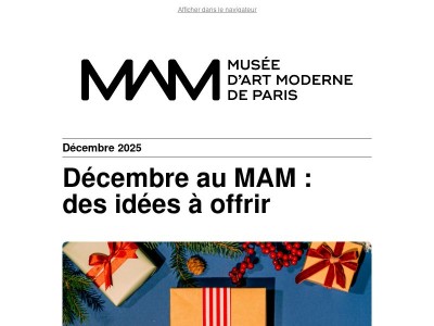 [MAM] Newsletter Décembre 2025