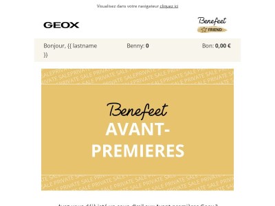 ⚠️ Jusqu’à 50 % de remise. Les Avant-premières Geox vous attendent !