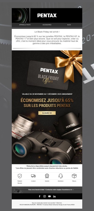 ⚡ C'est parti ! Profitez de nos offres exclusives pour le Black Friday !