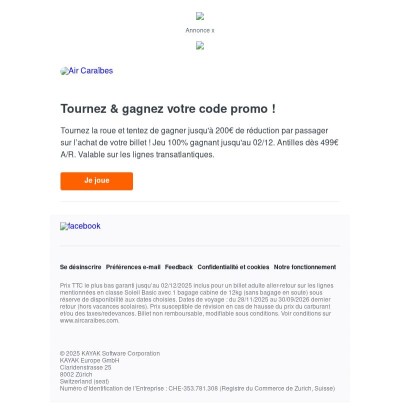 Black Friday by Air Caraïbes.