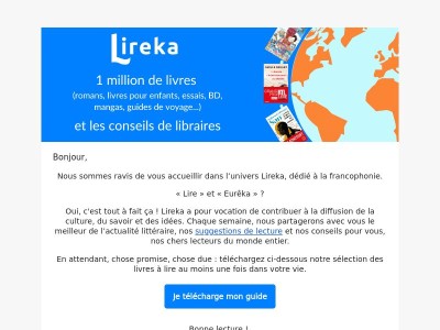 Bienvenue dans l'univers Lireka - Notre sélection de livres à lire dans sa vie
